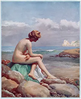 Swimmer: Solitude by Albert H. Collings