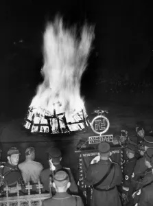 Midsummer: Solstice bonfire at Kreuzberg, 1936