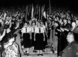 Midsummer: Solstice celebration in the Olympic Stadium in Berlin, 1939