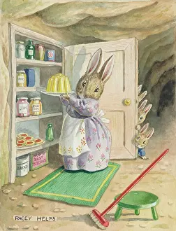 Larder: Somebody's Watching - rabbit with a yellow jelly