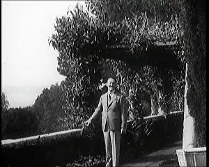 Maugham: Somerset Maugham Walking Around A Garden
