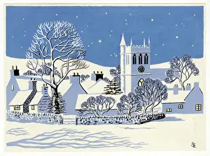 Scape: A Somerset Village in Snow