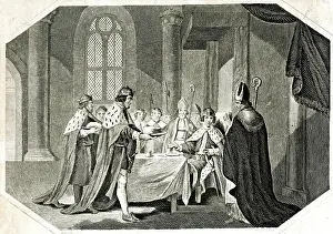 Ermine: The Son of Henry II entertained by his father