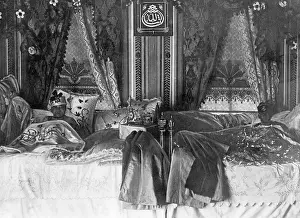 Pillow: Two sons of the Ottoman Sultan after circumcision, 1909