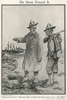 Advises: He Soon Found It by Bruce Bairnsfather