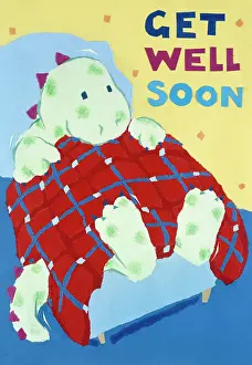 Ayliffe: Get Well Soon ' dinosaur in bed