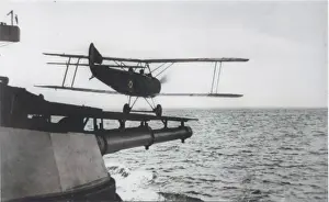 Improvisation: Sopwith 1.5 Strutter taking off from ship