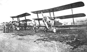 Suiza: Sopwith Hispano -Suiza Triplane pair seen together One