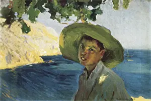 Postimpressionists: SOROLLA, Joaquin (1863-1923). Boy with Hat. Post-Impressioni