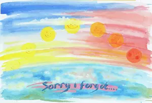 Sorry: Sorry I Forgot - with embarrassed sun