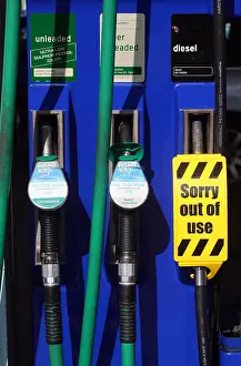 Sainsbury: Sorry Out Of Use Sign On PuMP
