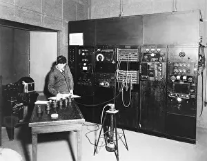 1014: Sound engineer Harry Proodian testing microphones