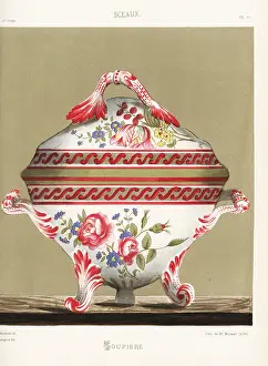 Sceaux: Soup dish or soupiere from Sceaux, Paris