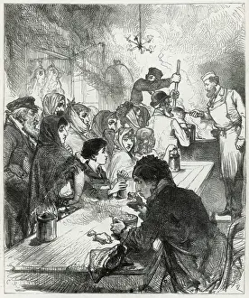 Spitalfields: Soup kitchen at Spitalfields 1879
