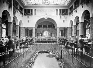 Kissingen: Source hall in Bad Kissingen, around 1930
