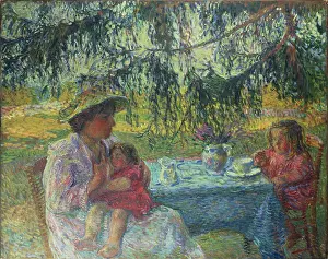 Sous: Sous les branches - Mother with two children