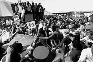 Mitchells: South Afrca, Western Cape, 1992. FW De Klerk in Mitchells