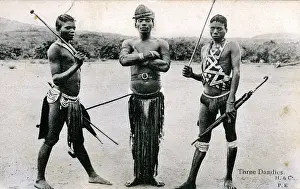 Umbrellas: South Africa - Natives posing with Umbrellas