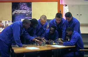 Randfontein: South Africa, Randfontein, 1995: Mine training. Learning