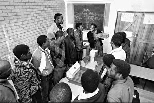 Rustenburg: South Africa, Rustenburg, 1993. Education on the mine