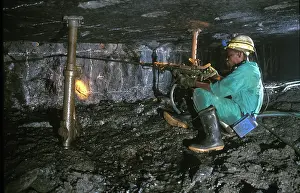 Rustenburg: South Africa, Rustenburg, 1999: Platinum mine. Metal
