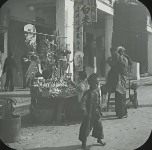 Statuettes: South China - Stall on the Praya