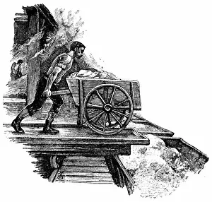 Wagons: South Durham Salt Works, England: Loading crystallised