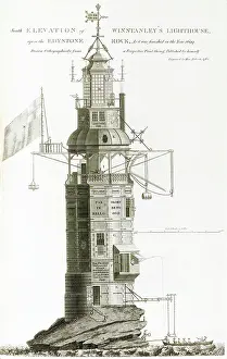 Winstanley: South elevation of Winstanley's Lighthouse