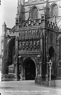 Gloucester: South Entrance of Gloucester Cathedral