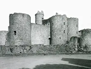 Harlech: South front of Harlech Castle, North Wales