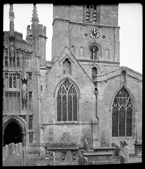 Gabled: South side and tower of St John the Baptist's Church