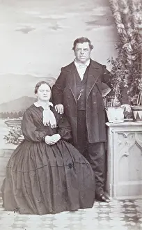 Merano: South Tyrolean couple. Full figure 1865