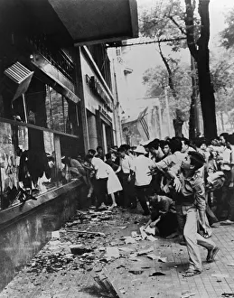 Diem: South Vietnamese smash windows during a ?