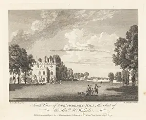 Stately Home: South view of Strawberry Hill, Twickenham, 18th century