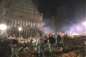 Act Of War: On the south west area of Ground Zero a bucket line