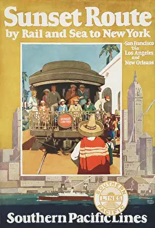 Lcgr2016: Southern Pacific Lines poster for their Sunset Route