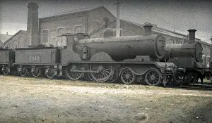 Southern steam engine with trucks