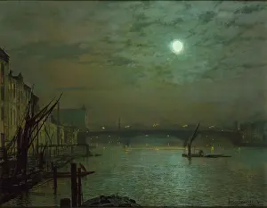 Grimshaw: Southwark Bridge By Moonlight