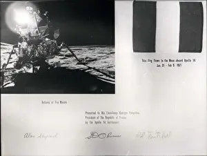 Antares: Souvenirs of moon flight for President Pompidou
