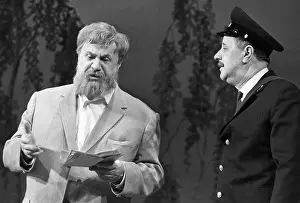 Terenty: Soviet actor Mikhail Zharov on stage at Maly Theatre, 1968
