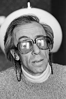 Nikulin: Soviet actor Valentin Nikulin at home, 1981