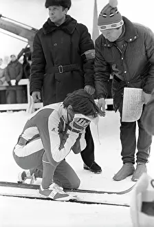 Biathlete: Soviet biathlete Alexander Tikhonov, 1977