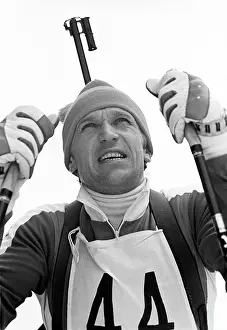 Biathlete: Soviet biathlete Alexander Tikhonov, 1977