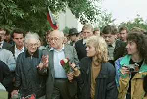 Mstislav: Soviet cellist Mstislav Rostropovich after 1991 August Coup