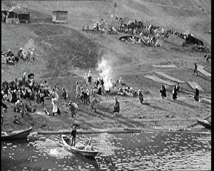 Federative: Soviet Civilians Gathering By the Bank Of A