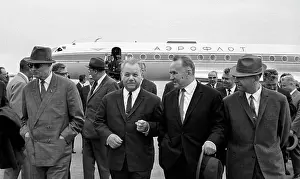 Bucharest: Soviet Communist Party delegation back in Moscow, 1970