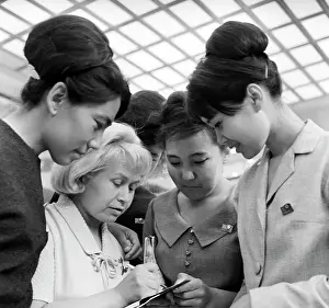 Ruling: Soviet composer Alexandra Pakhmutova at 15th Congress