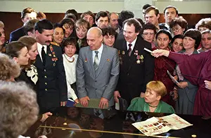 Ruling: Soviet composer Alexandra Pakhmutova with husband