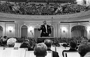 Conducts: Soviet composer Aram Khachaturian