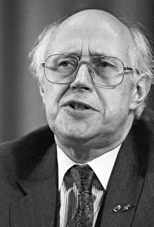 Cellist: Soviet conductor and cellist Mstislav Rostropovich, 1990